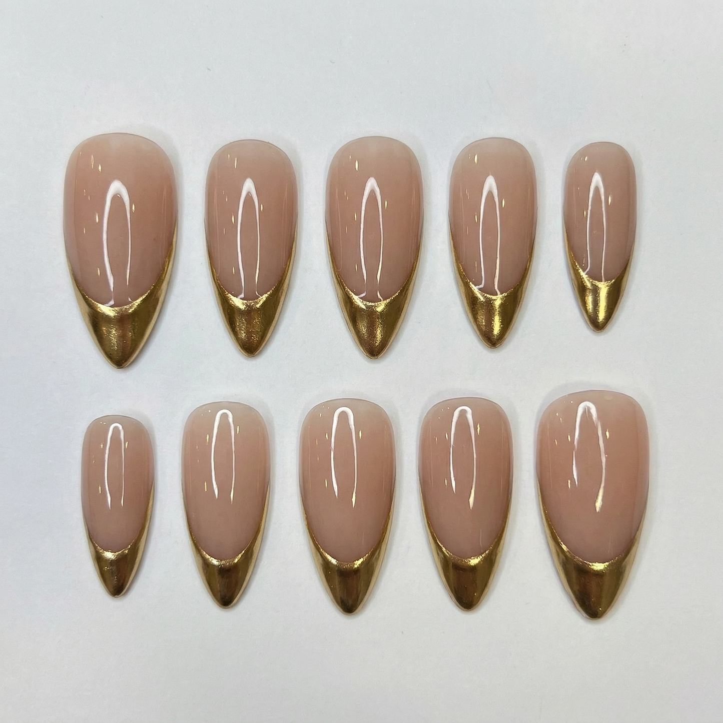 Chrome Nails | Press On Nails | Handmade Nail Art
