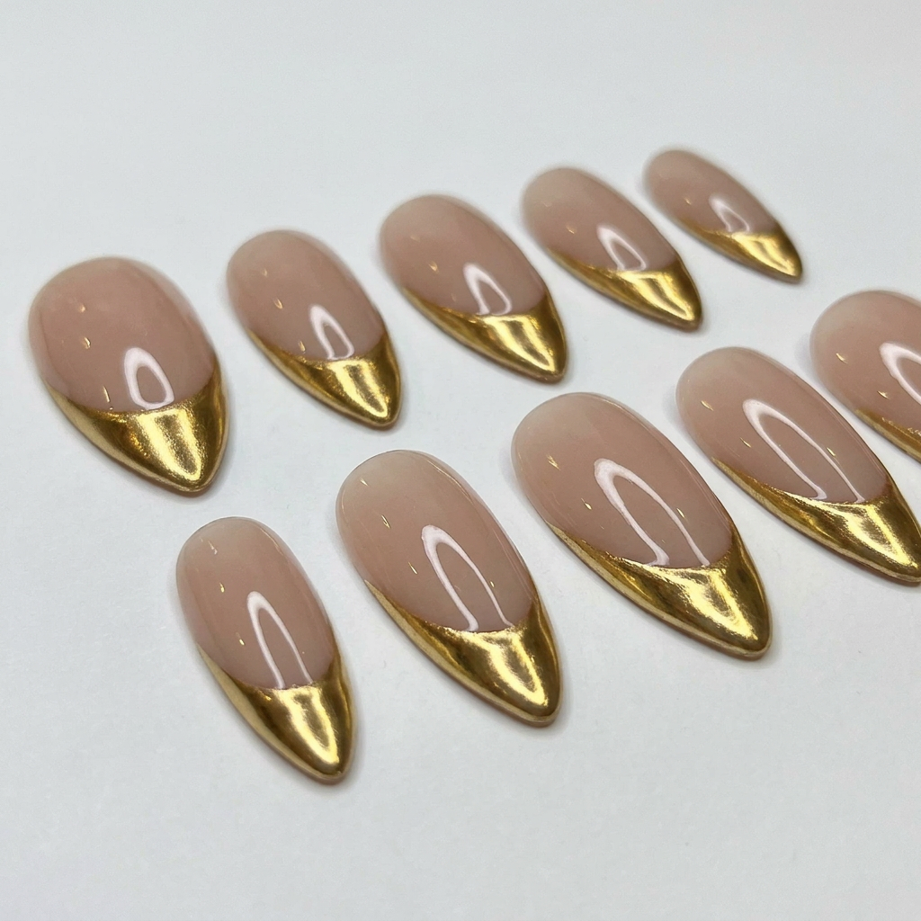 Chrome Nails | Press On Nails | Handmade Nail Art