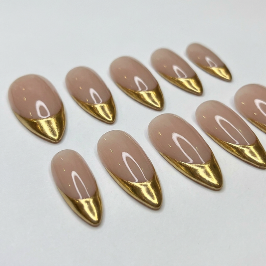 Chrome Nails | Press On Nails | Handmade Nail Art