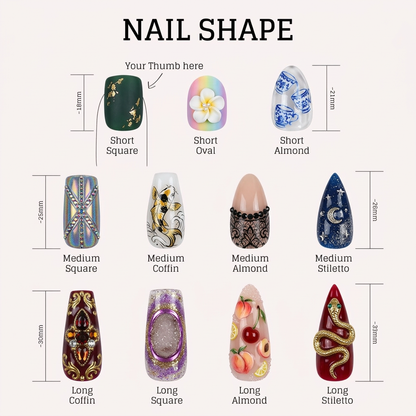 Chrome Nails | Press On Nails | Handmade Nail Art