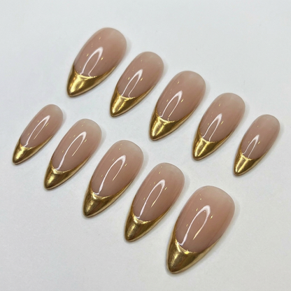 Chrome Nails | Press On Nails | Handmade Nail Art